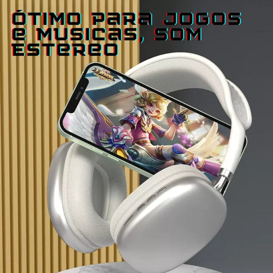 Fone de Ouvido Bluetooth P9 - Sem Fio – Cancelamento de Ruído – Som Cristalino - Envio Imediato