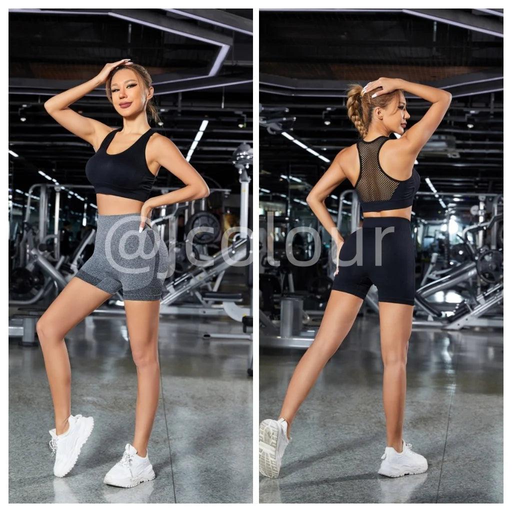 Shorts Legging Yoga Crossfit Academia Fitness Feminino