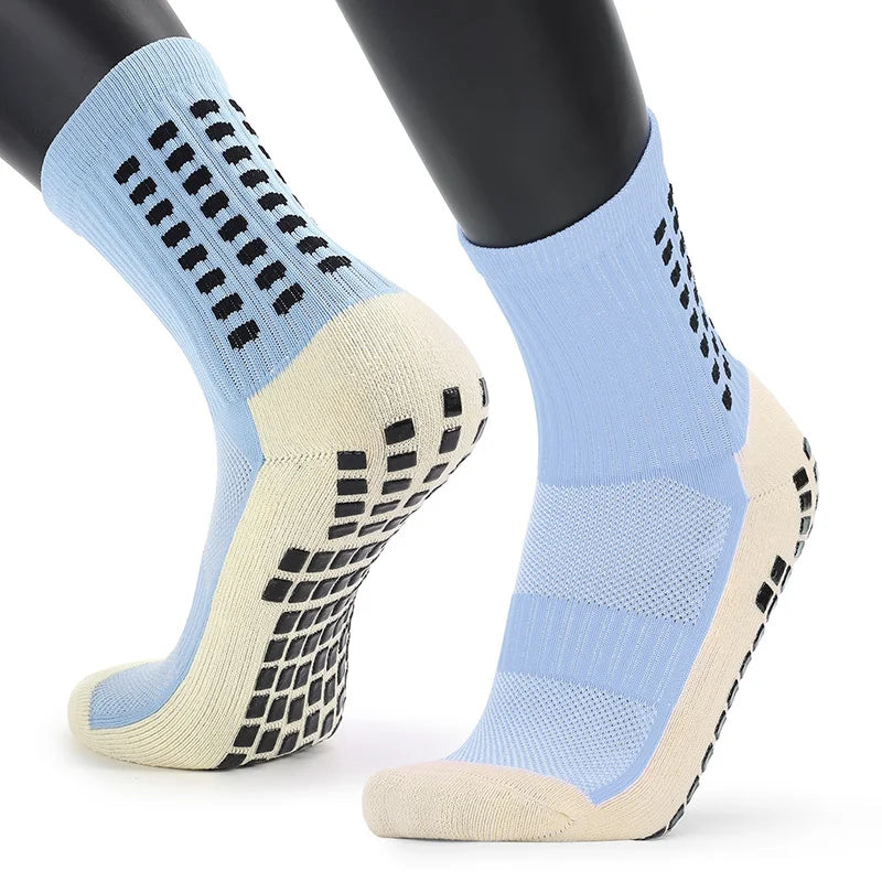 Meia Antiderrapante Esportiva Aura Shaper – Kit 6 Pares - Grip Silicone Profissional para Futebol, Corrida e Treinos | Envio Grátis Brasil