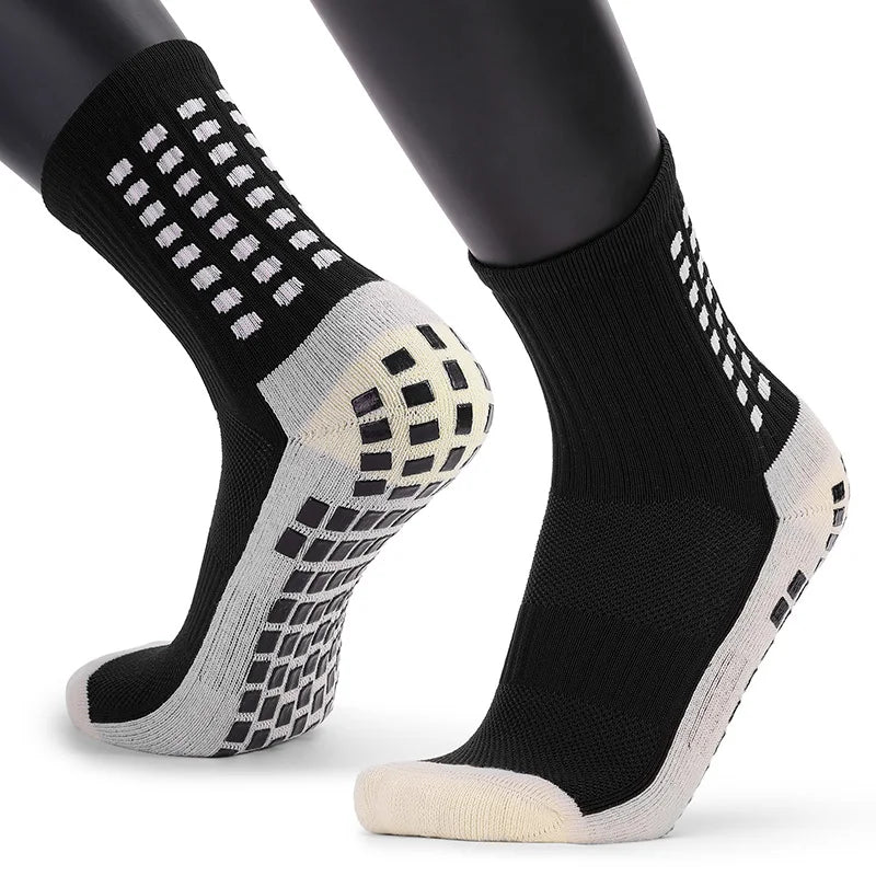 Meia Antiderrapante Esportiva Aura Shaper – Kit 6 Pares - Grip Silicone Profissional para Futebol, Corrida e Treinos | Envio Grátis Brasil